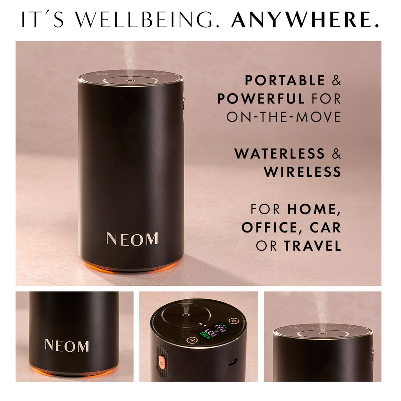 Wellbeing Pod Mini+ Waterless Essential Oil Diffuser in Black