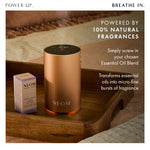 Wellbeing Pod Mini+ Waterless Essential Oil Diffuser in Rose Gold