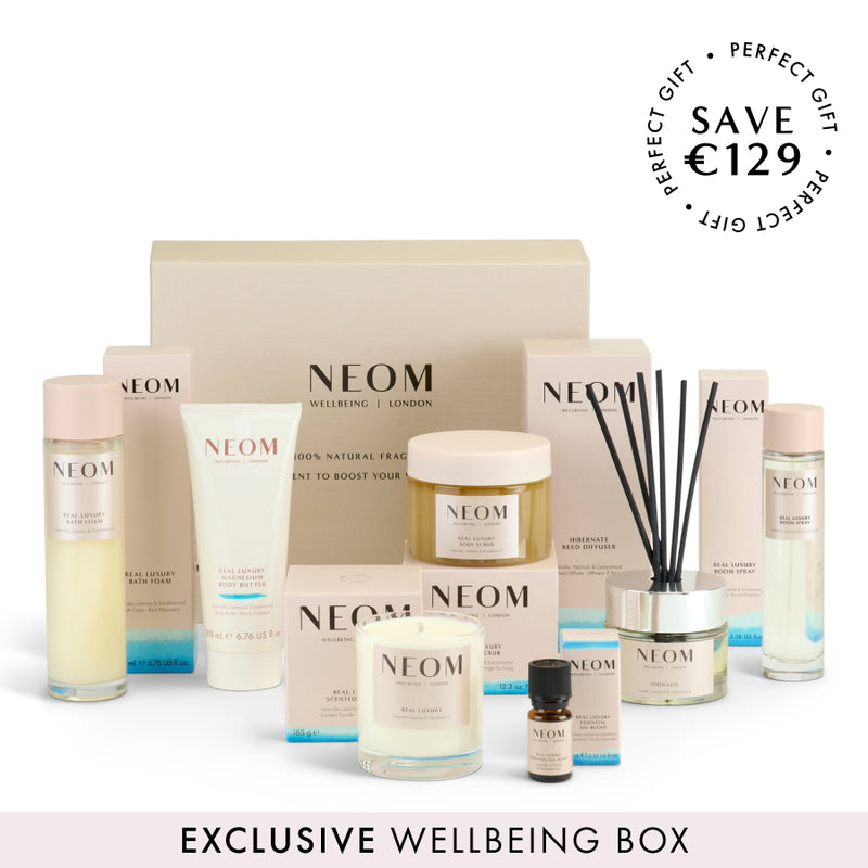 NEOM Exclusive Wellbeing Box, The Ultimate Calm Box. Save €129.