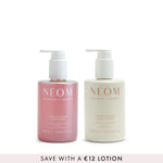 NEOM complete bliss hand wash and lotion offer 'save with a €12 lotion'