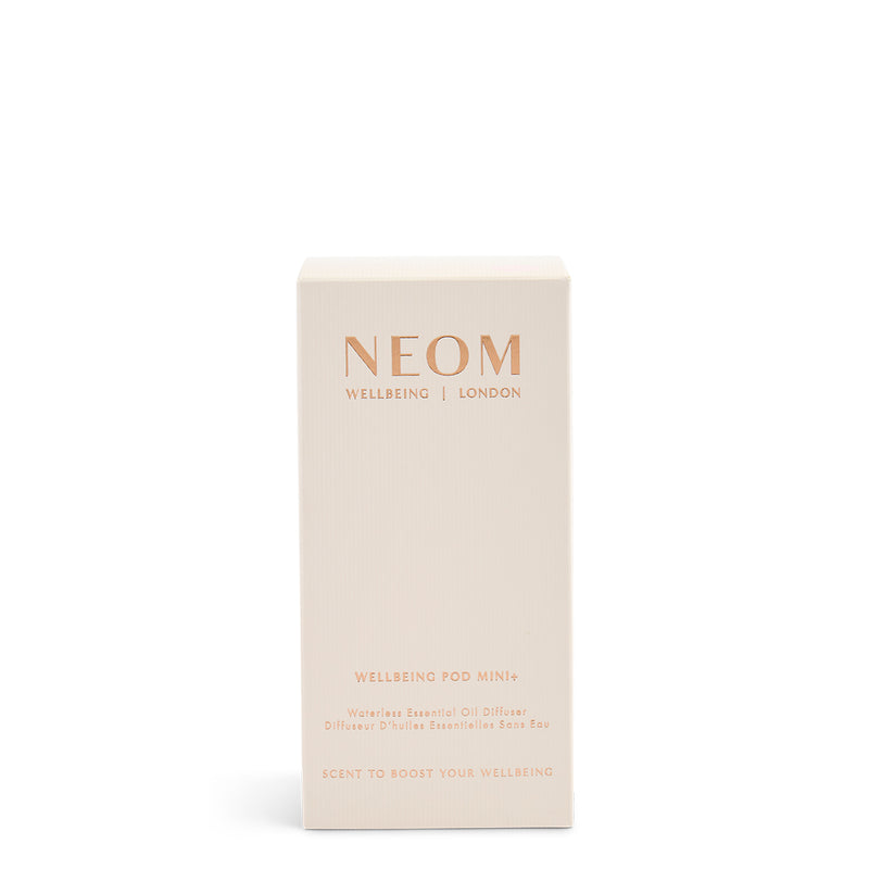 NEOM product packaging on a white background