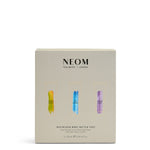 NEOM magnesium body butter trio packaging on a white background
