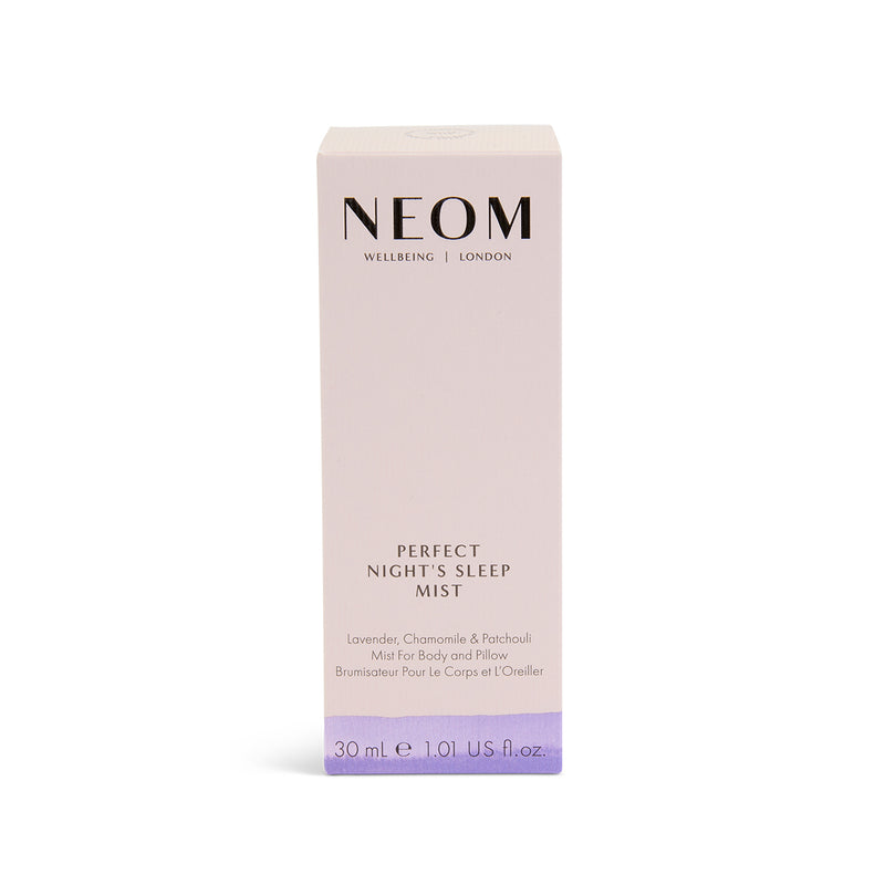 NEOM Perfect Night's Sleep Mist packaging on a white background